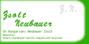 zsolt neubauer business card